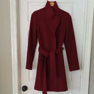 Aritzia Deep Red / Burgandy Babaton Coat